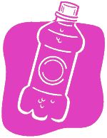 イラスト：ペットボトルの水