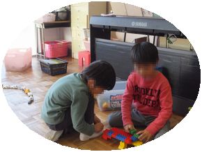 ブロック遊びの写真