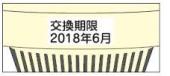 イラスト:交換期限が記載されているタイプの住宅用火災警報器
