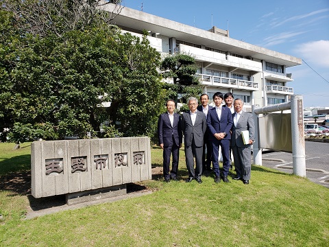 写真:岡山県玉野市での視察