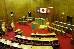 写真:市議会議場