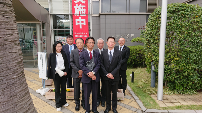 写真:岩倉市の行政視察の様子