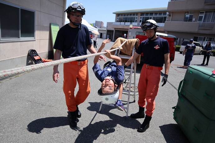 写真:渡過体験