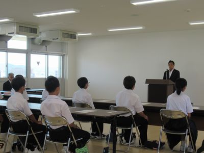 写真：桐生市中学生海外派遣事業結団式の写真